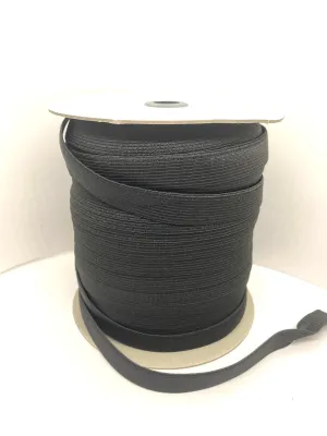 3/4" Black Knitted Elastic