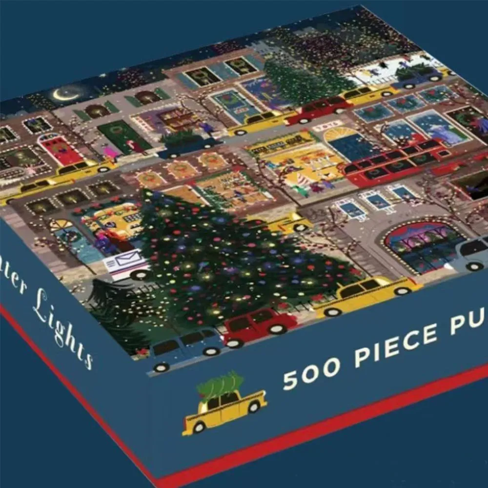 500 Piece Christmas Day Night Jigsaw Puzzle Toys, TO0004