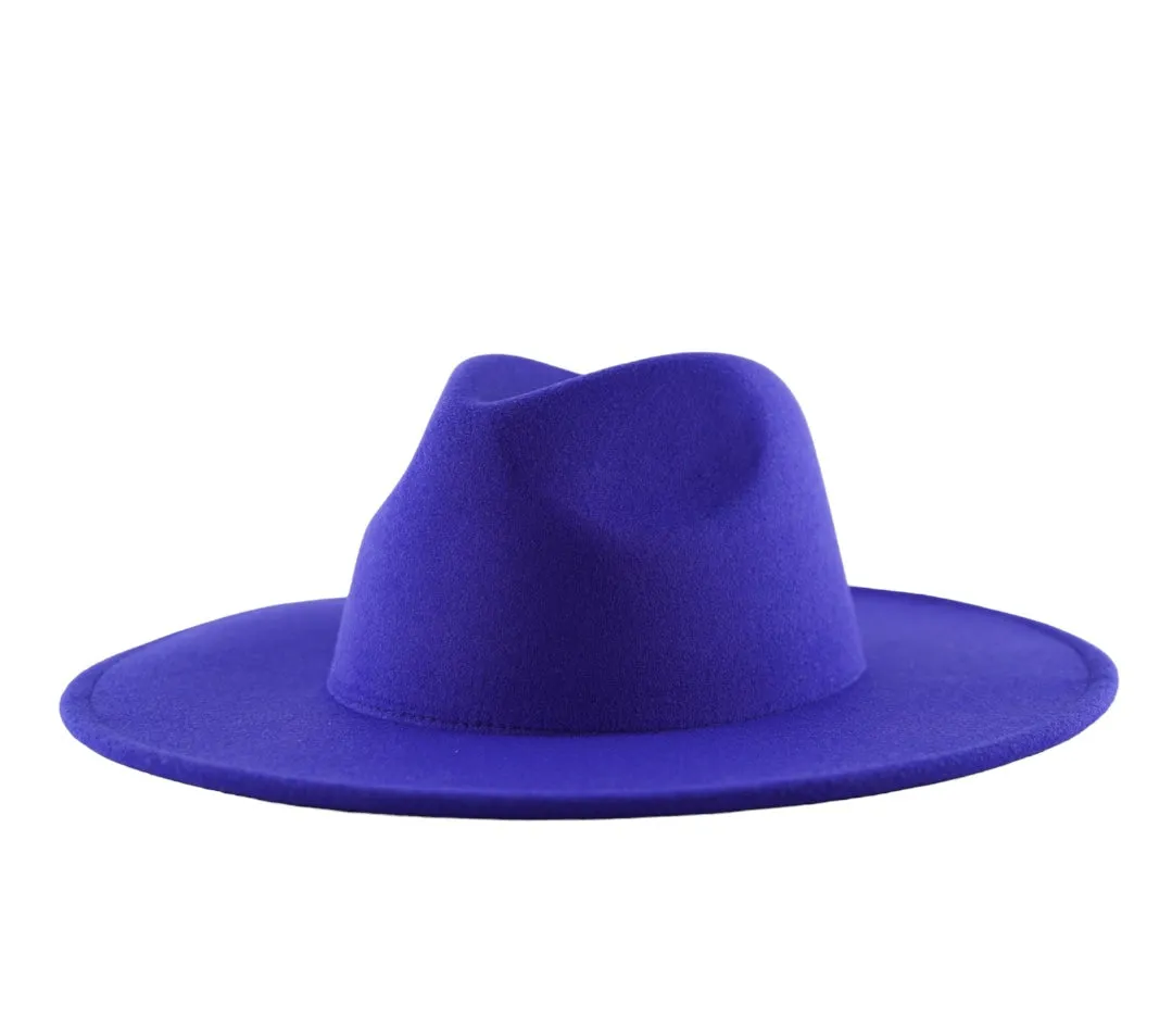 Atlanta Wide Brim Fedora - Blue