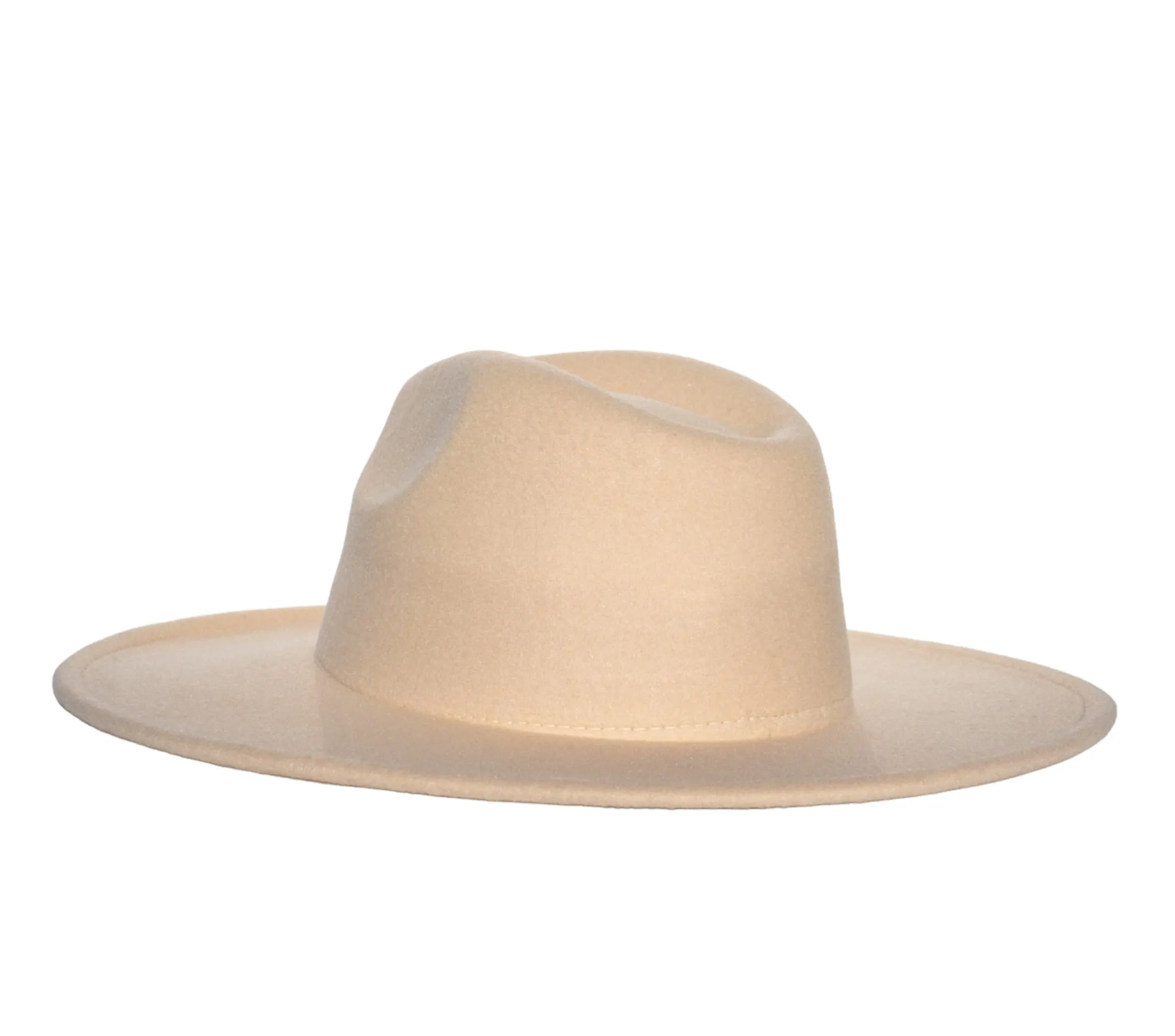 Atlanta Wide Brim Fedora - Cream