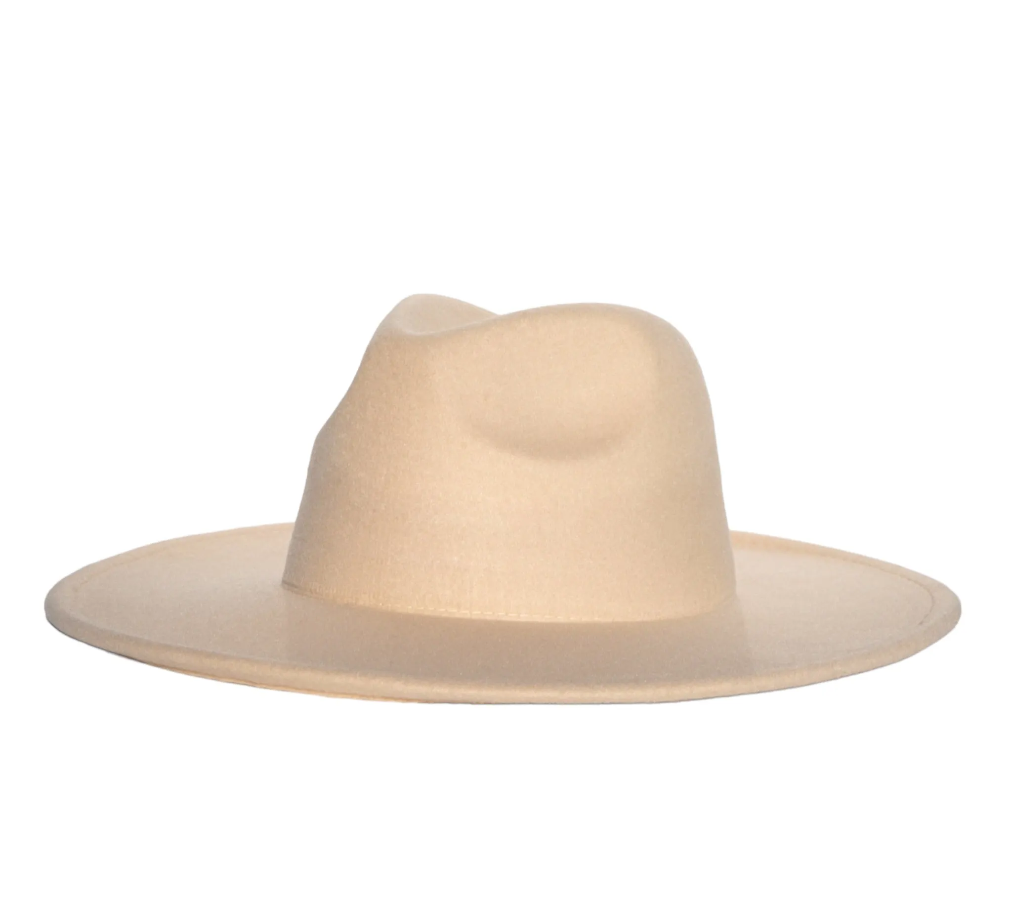 Atlanta Wide Brim Fedora - Cream