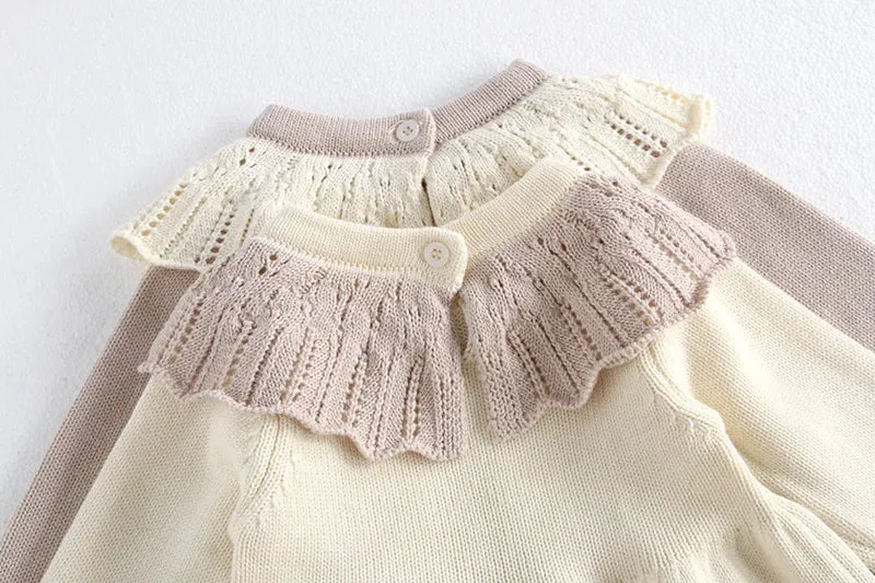 Autumn Girl's Knitted Princess Dress