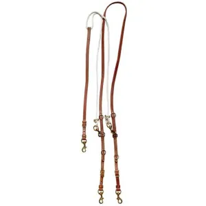 Berlin Leather German Martingale with Barrel Reins