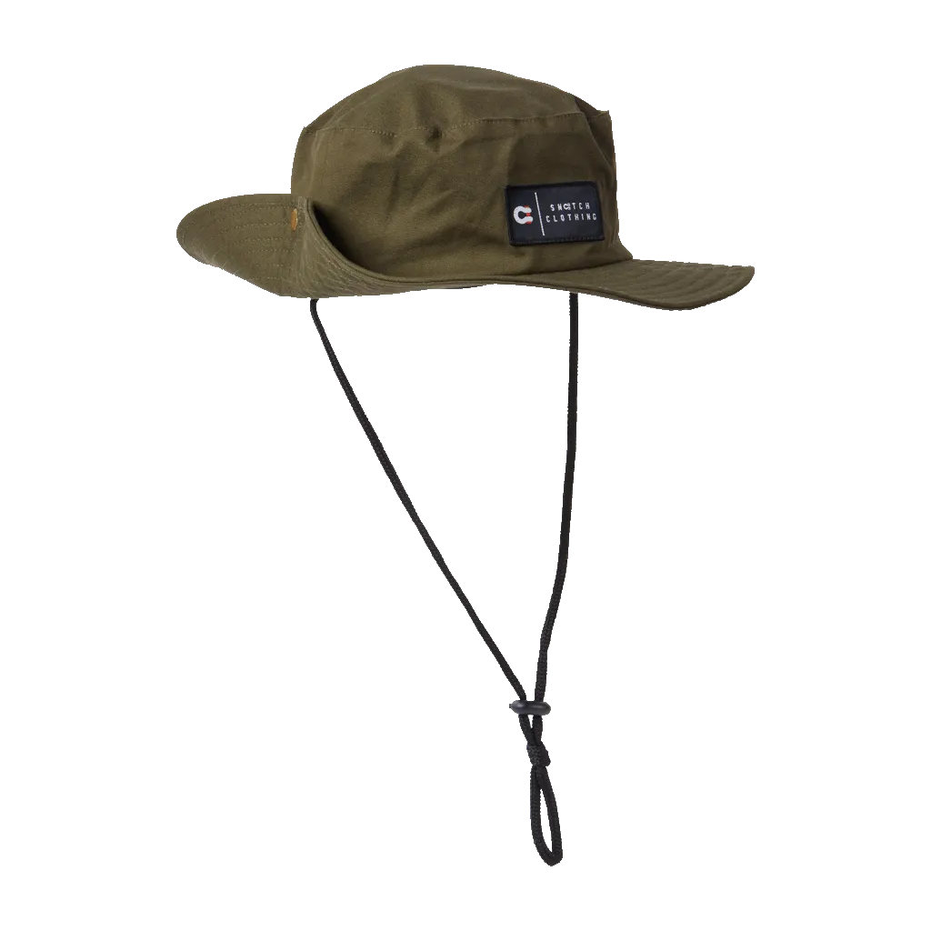 Brim Hat Cotton Canvas Army Green