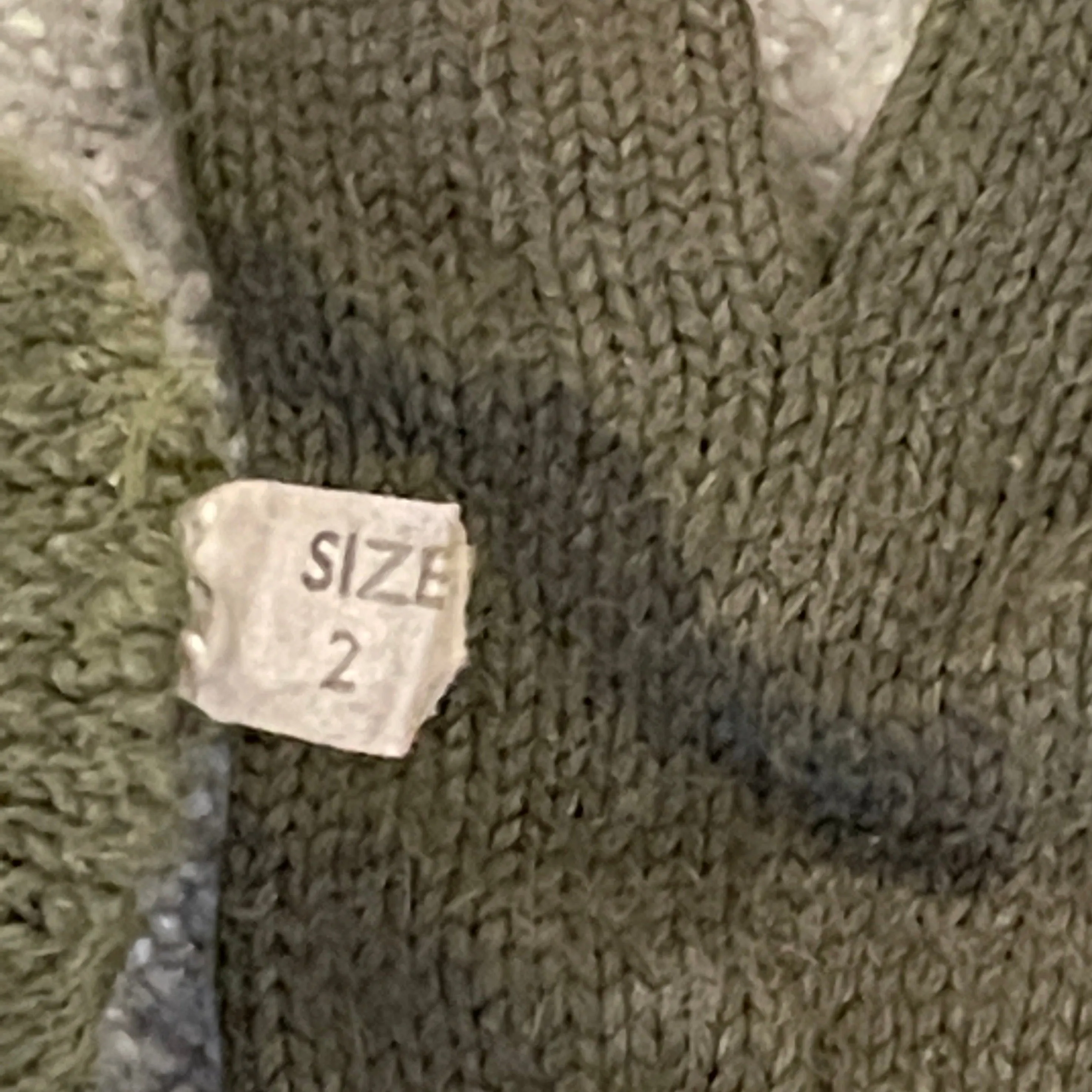 British Army Woollen Gloves Size 2