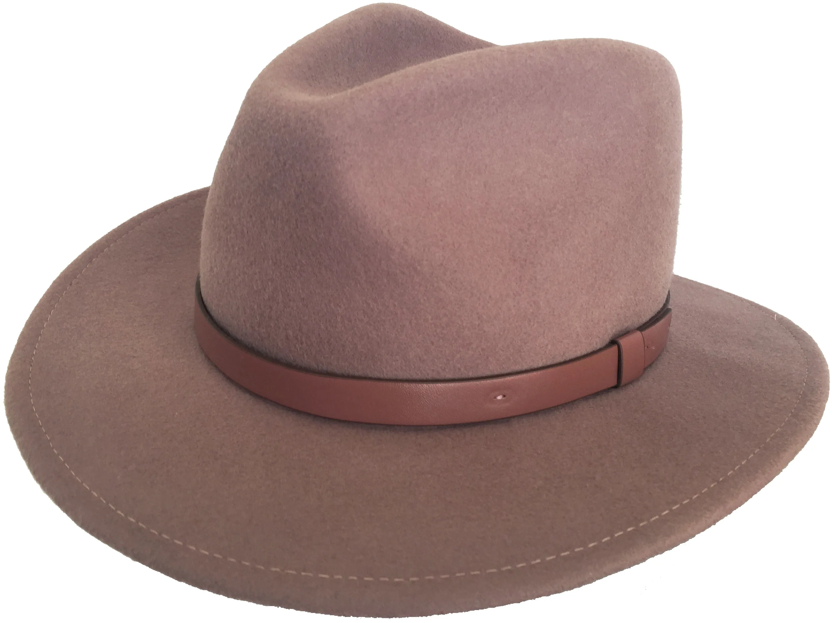 Brooklyn Hat Co Wide Brim Fedora Wool Felt Safari Style Hat