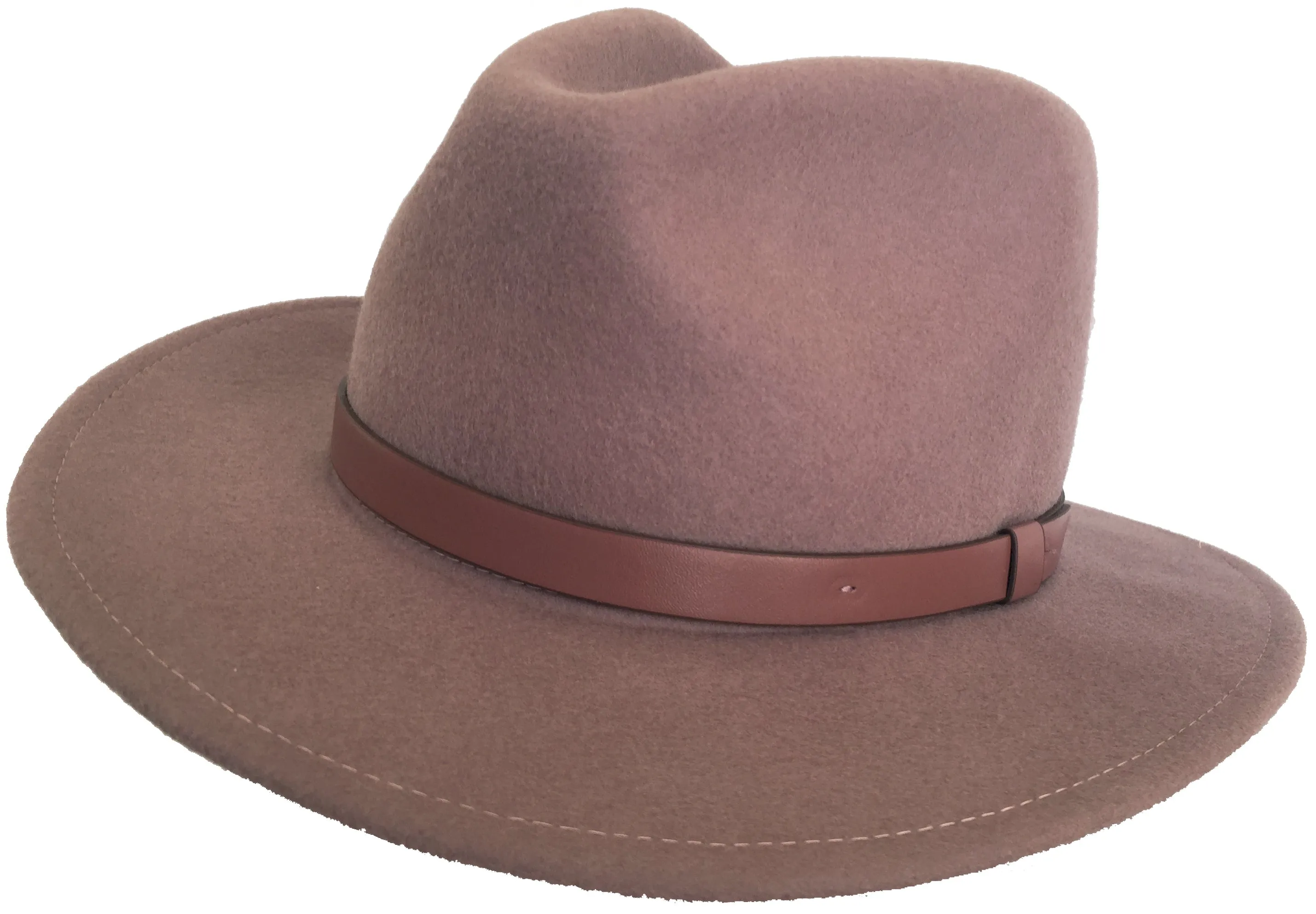 Brooklyn Hat Co Wide Brim Fedora Wool Felt Safari Style Hat