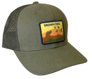 Brown Dog Sunset Trucker