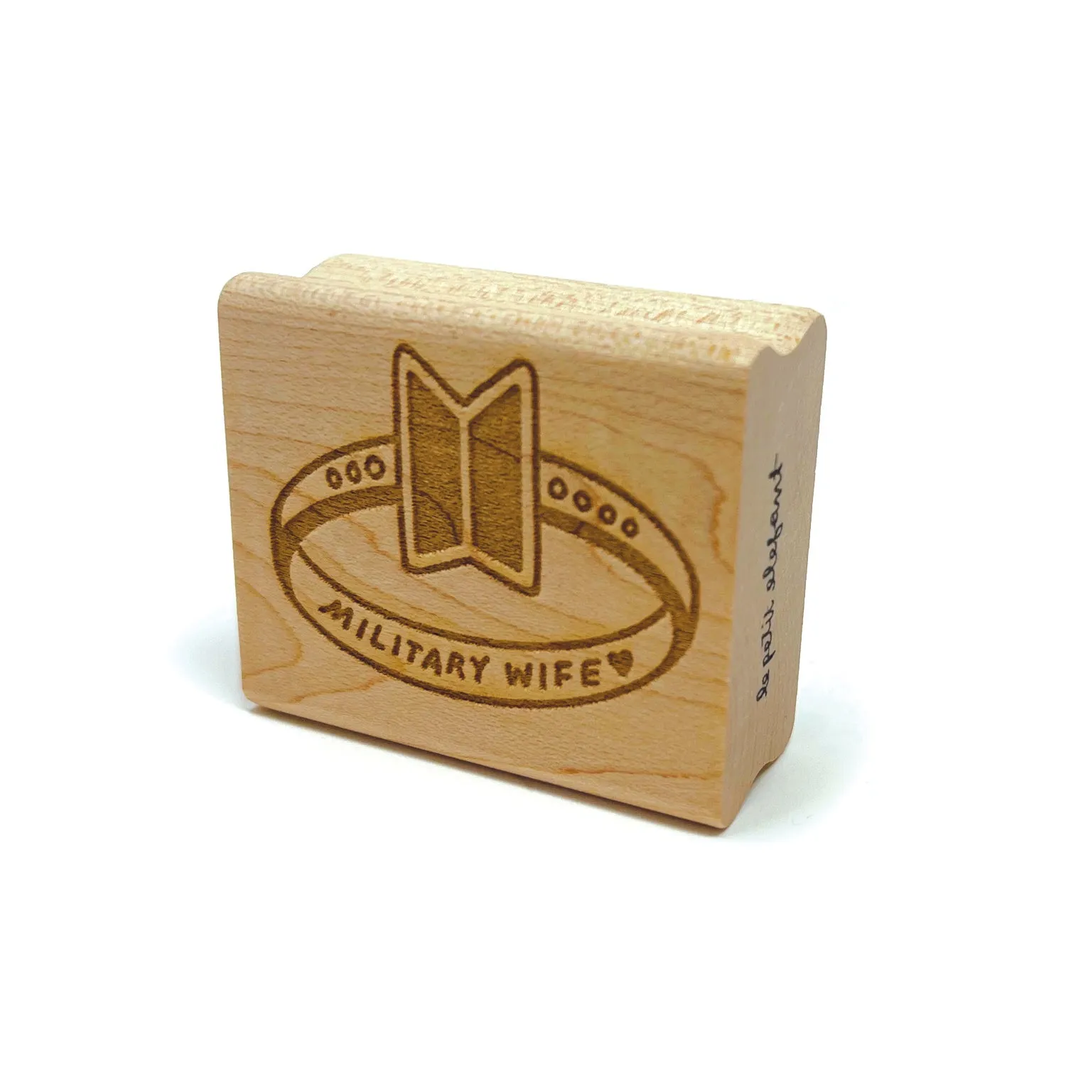 BTS Military Wife Rubber Stamp