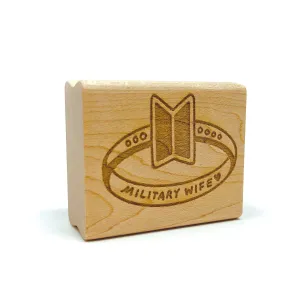 BTS Military Wife Rubber Stamp