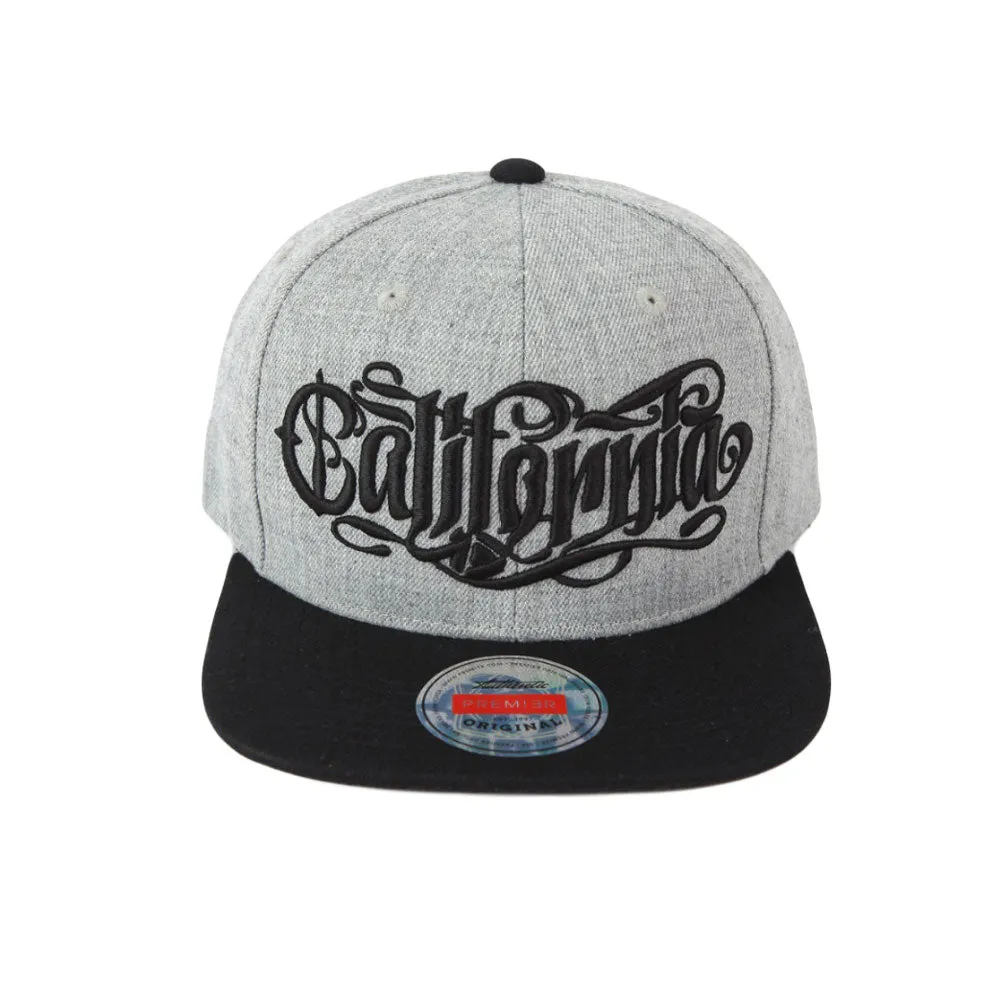 California Snapback Flat Brim Hat Hiphop Baseball Cap Embroidery Adjustable AL21558