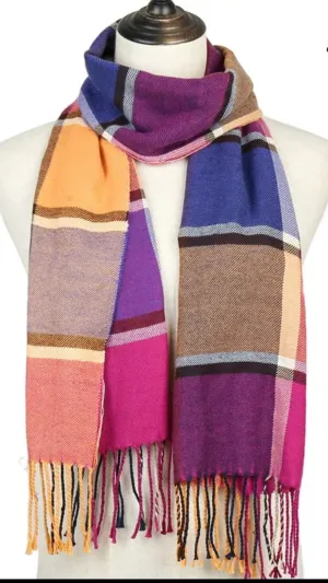 CASHMERE PLAID SCARF