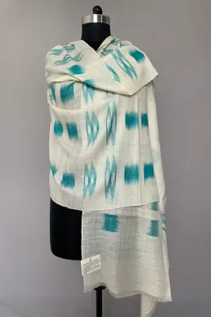 Crystal Cove Ikat Dyed Cashmere Stole