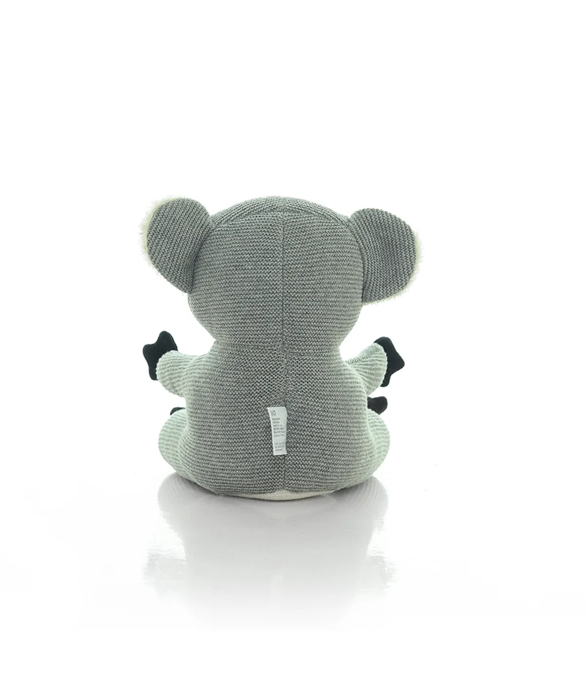 Cute Koala Cotton Knitted Stuffed Soft Toy (Light Grey Melange)