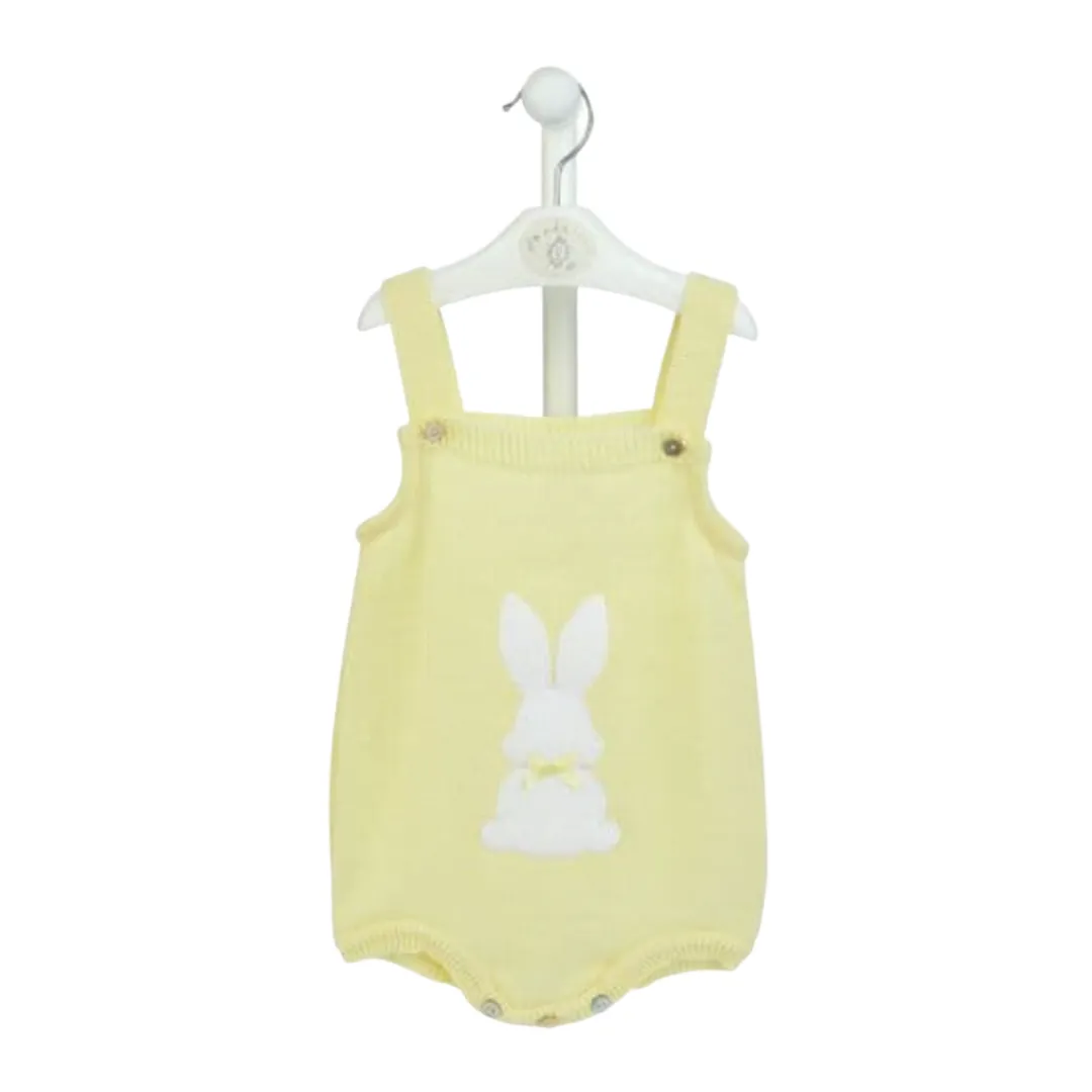 Dandelion Lemon Knitted Bunny Romper