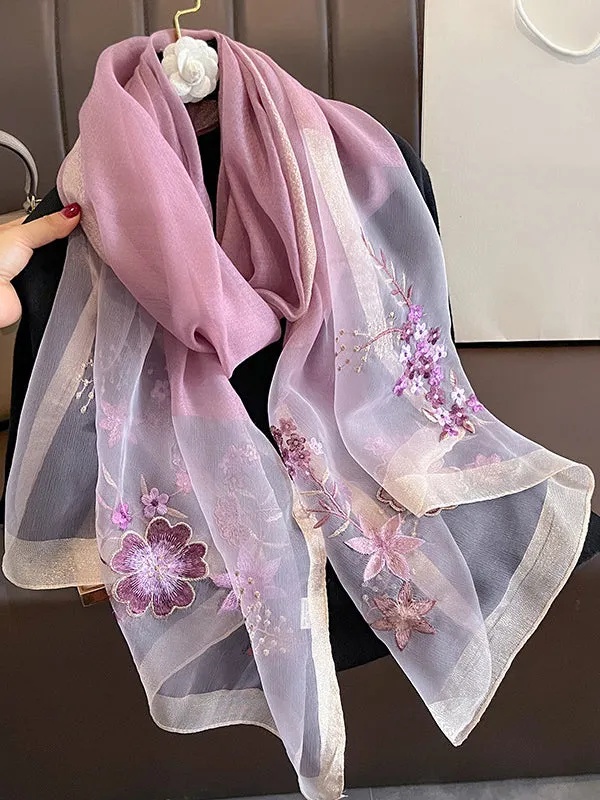 Embroidered Keep Warm Shawl&Scarf