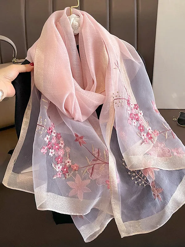 Embroidered Keep Warm Shawl&Scarf