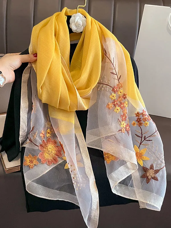 Embroidered Keep Warm Shawl&Scarf