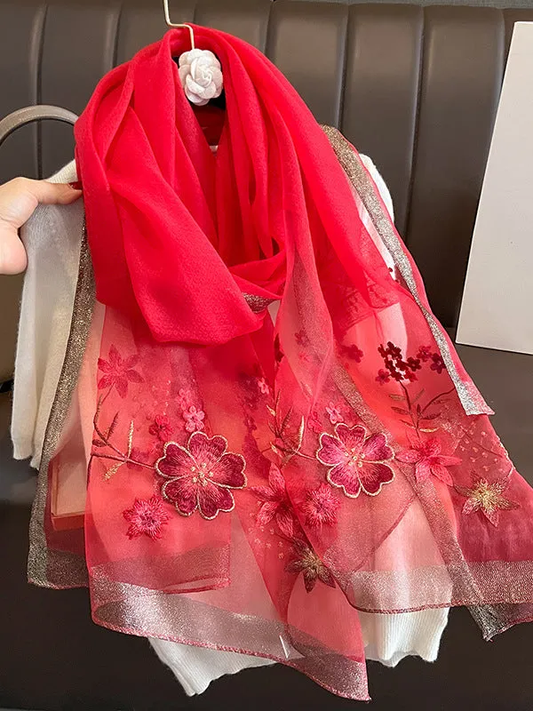 Embroidered Keep Warm Shawl&Scarf