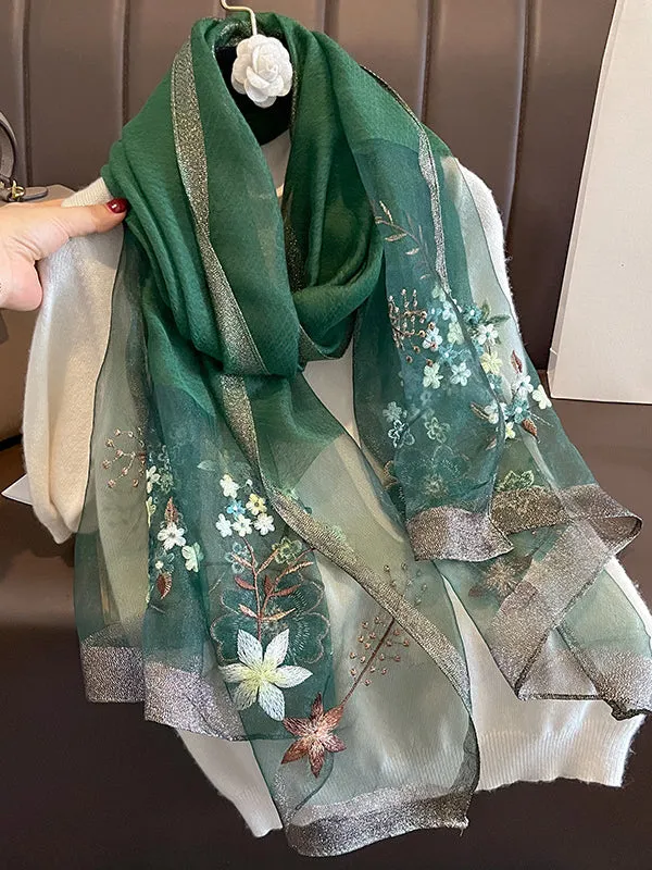 Embroidered Keep Warm Shawl&Scarf