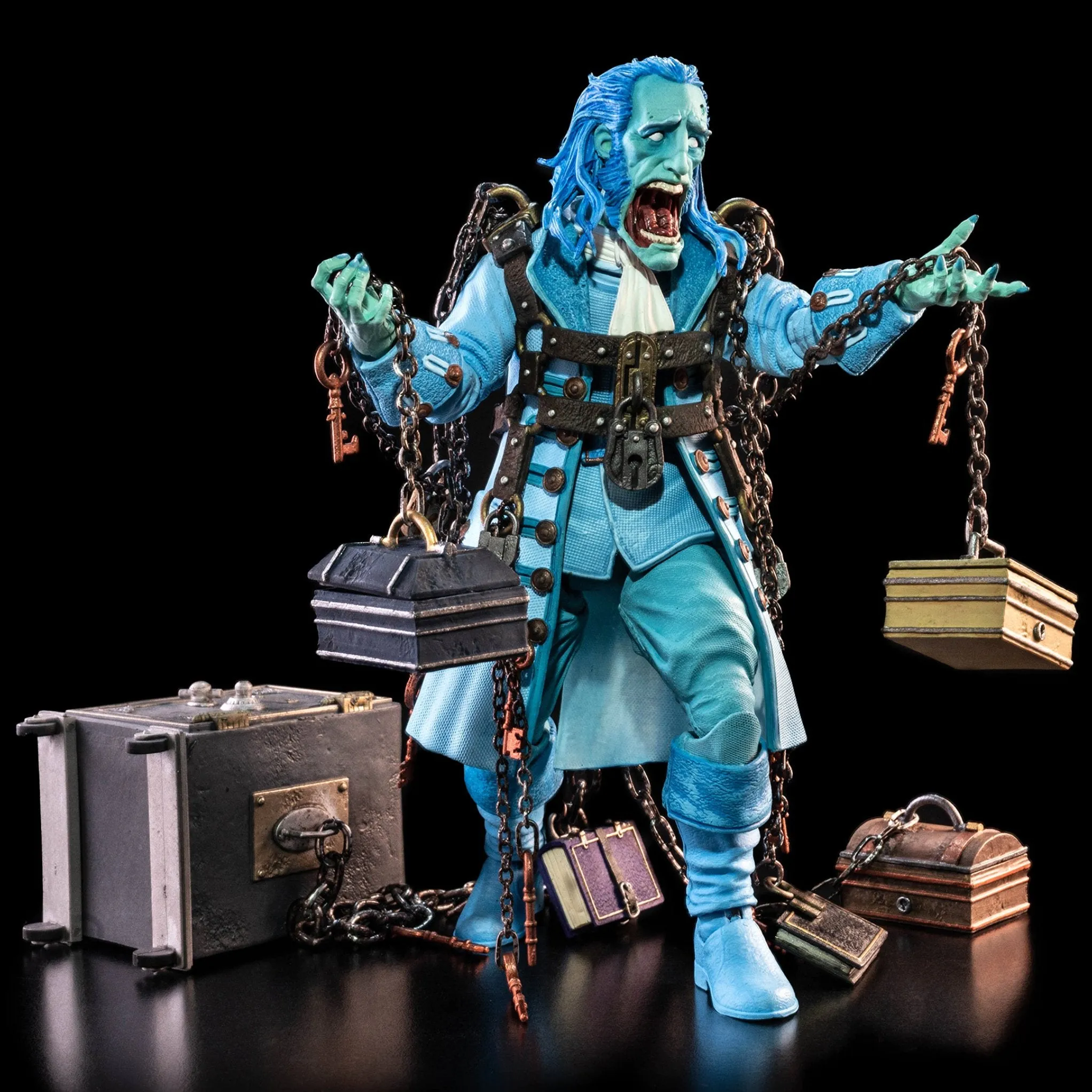 Figura Obscura Retailer Exclusive Ghost of Jacob Marley (Haunted Blue Glow-in-the-Dark Edition)