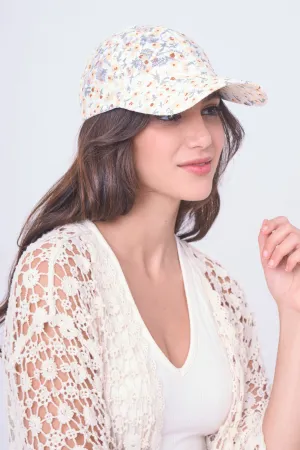 Floral Patterned Baseball Cap