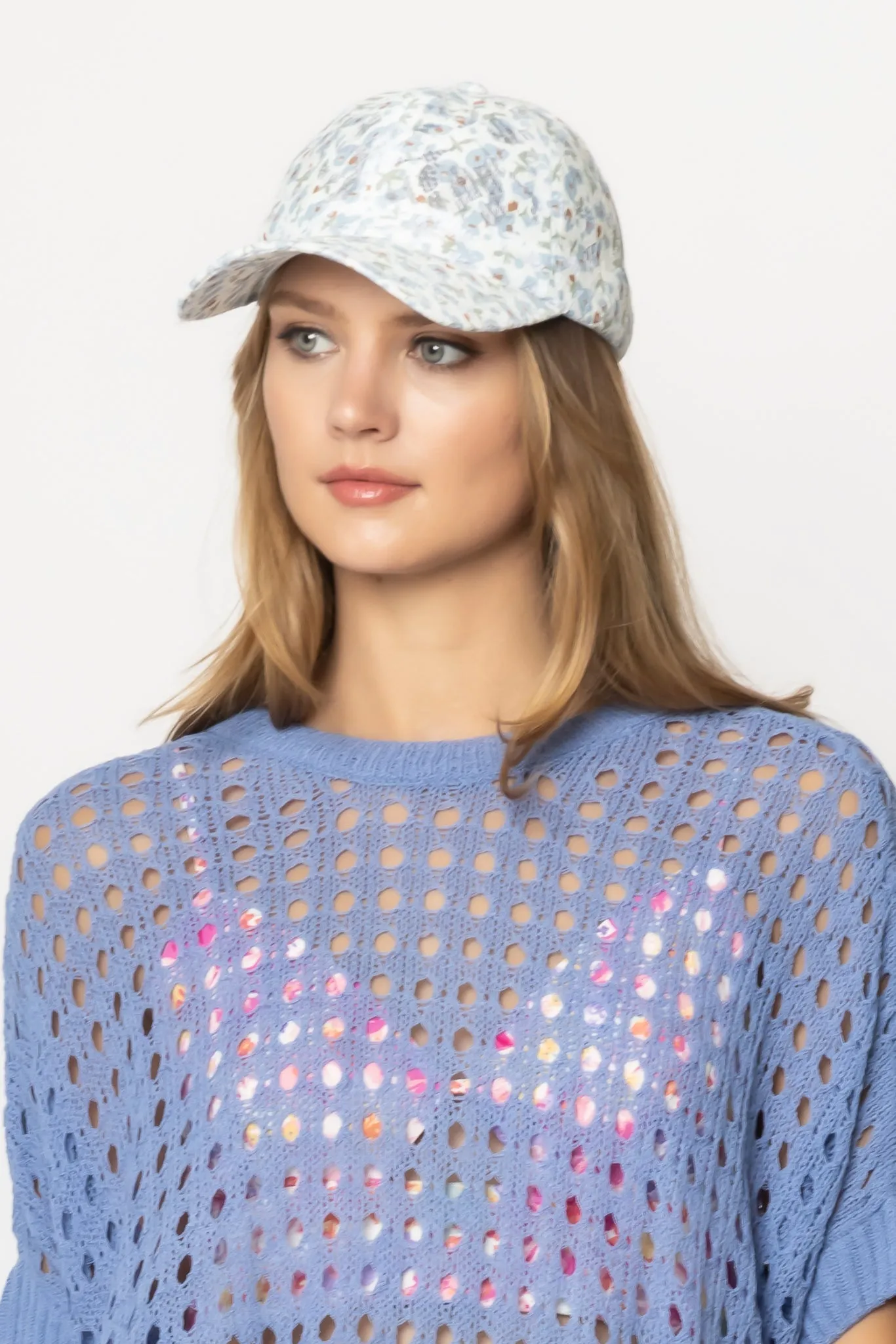 Floral Patterned Baseball Cap