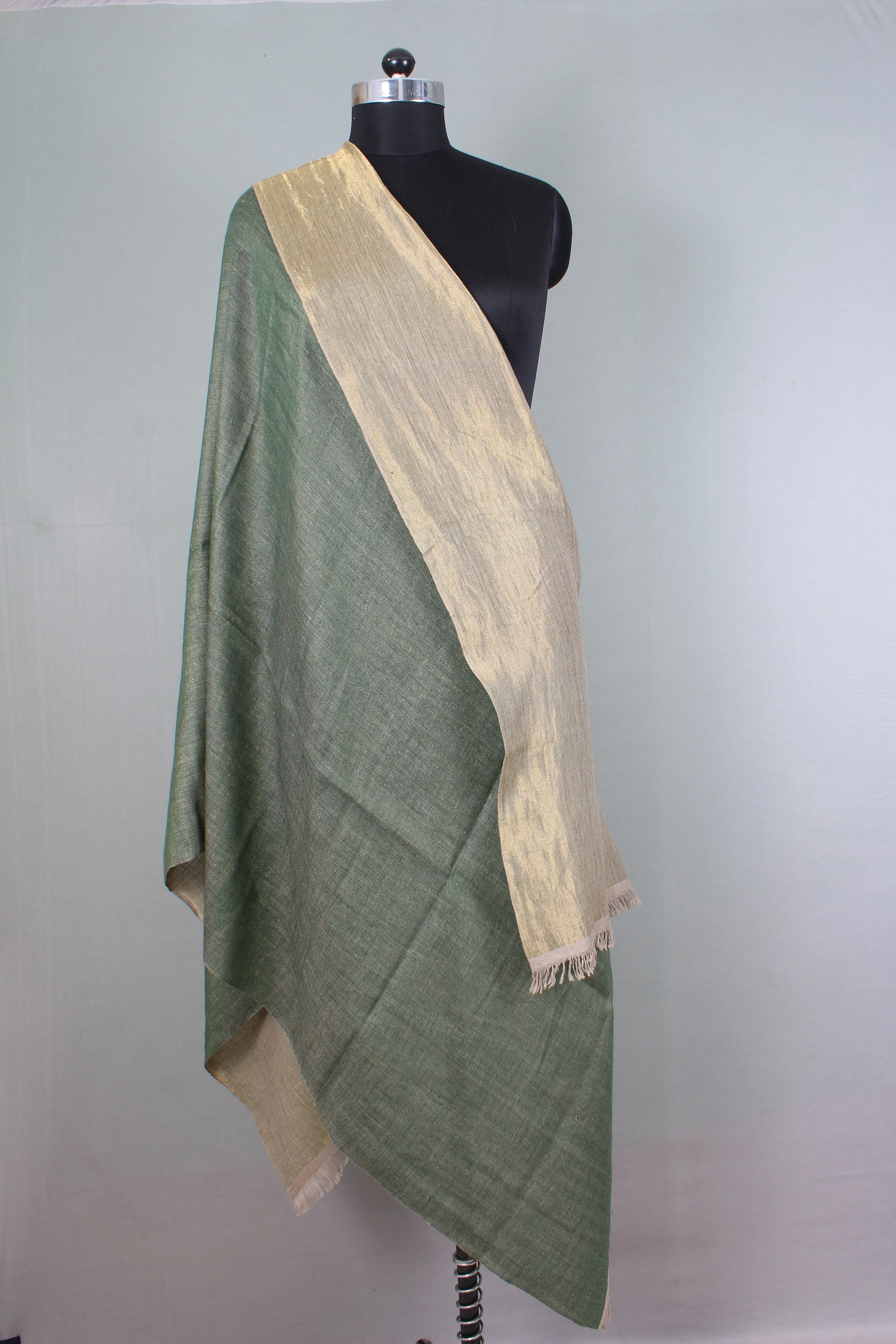 Harrison Metallic Dual Colour Cashmere Shawl