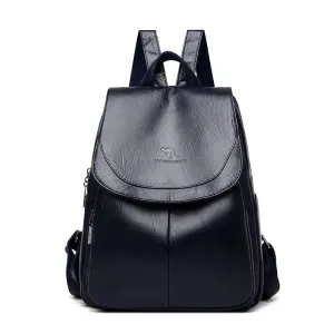 High-Quality Vintage Leather Women's Backpack