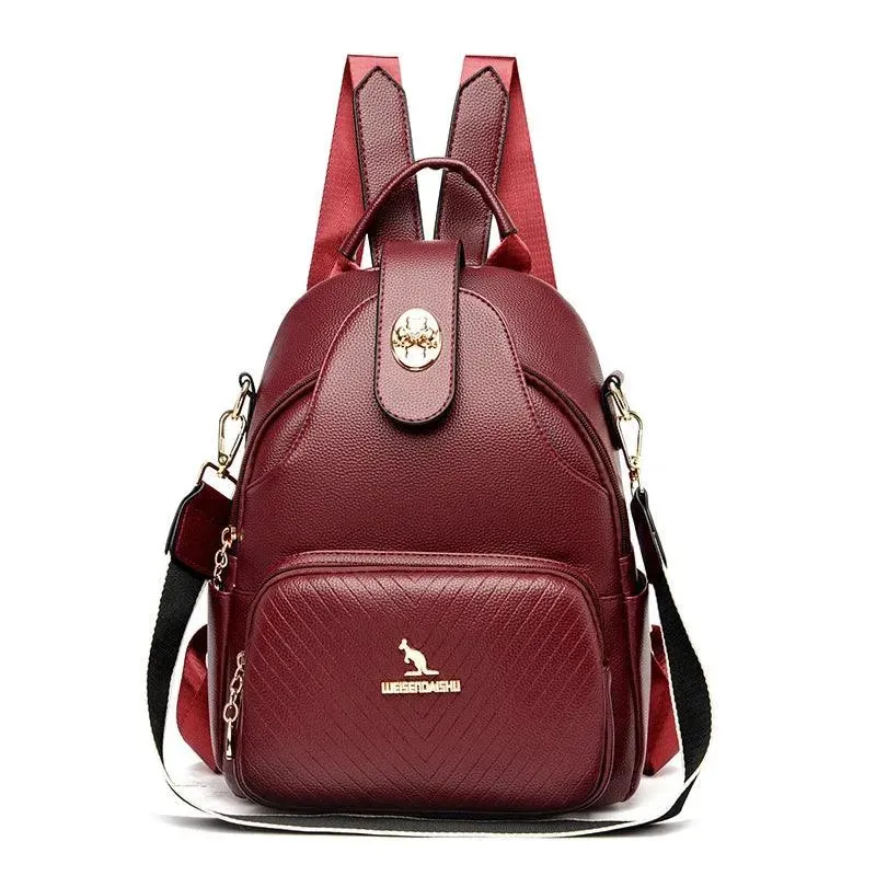 High-Quality Women's Leather Backpack Purse