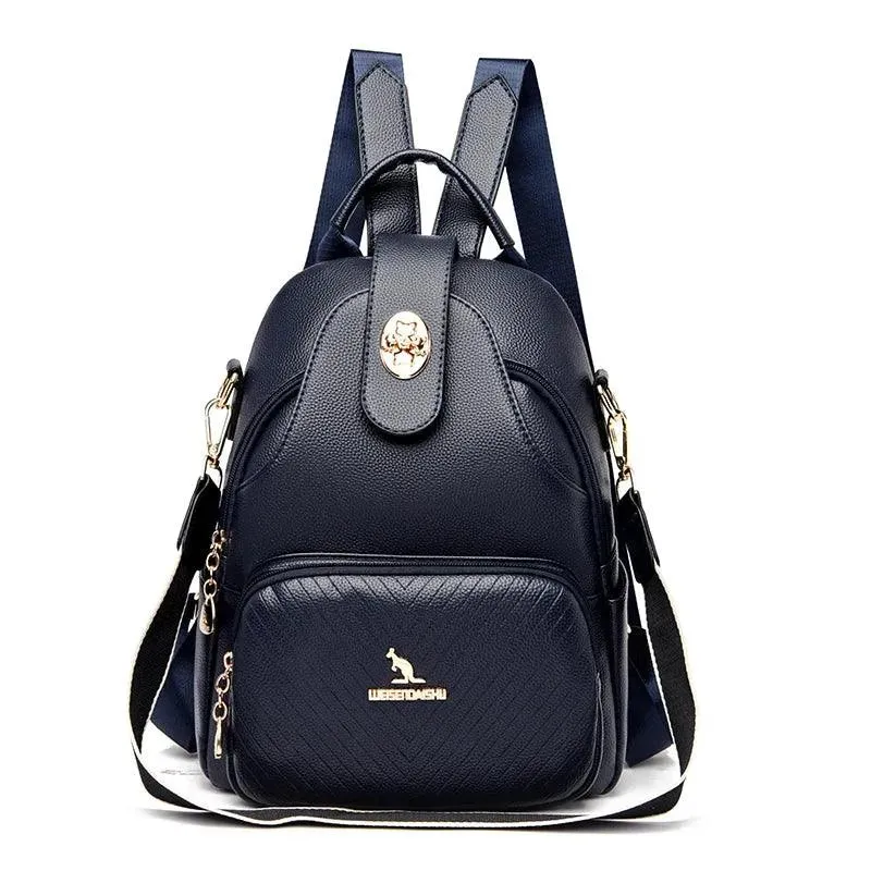 High-Quality Women's Leather Backpack Purse