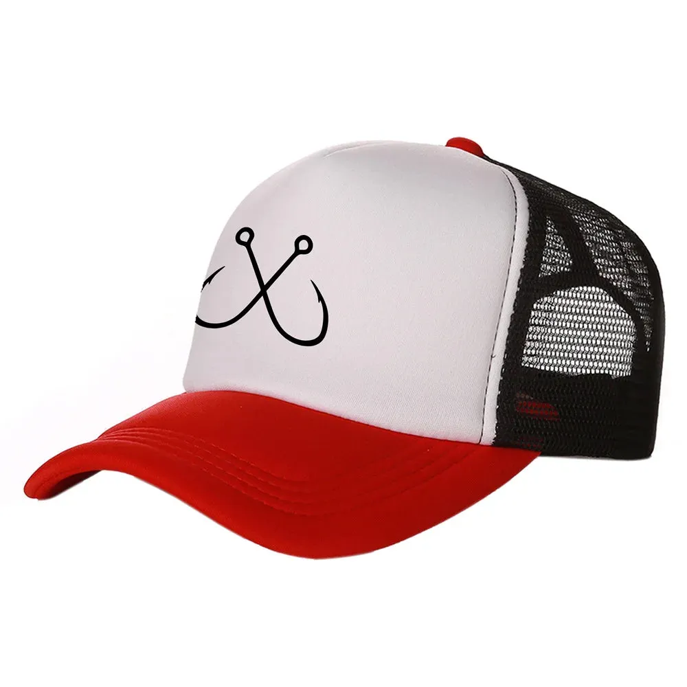 Hooked Breathable Summer Fishing Baseball Cap