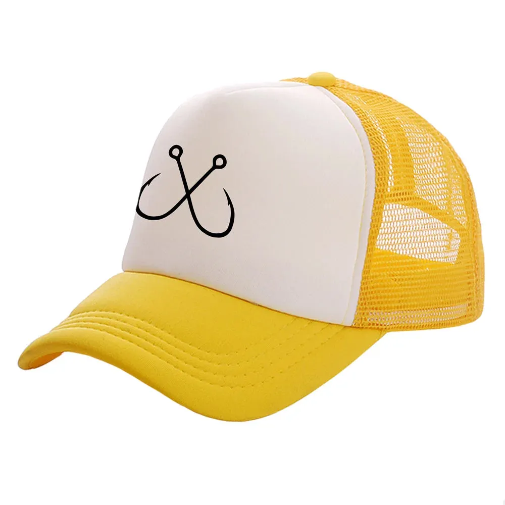 Hooked Breathable Summer Fishing Baseball Cap