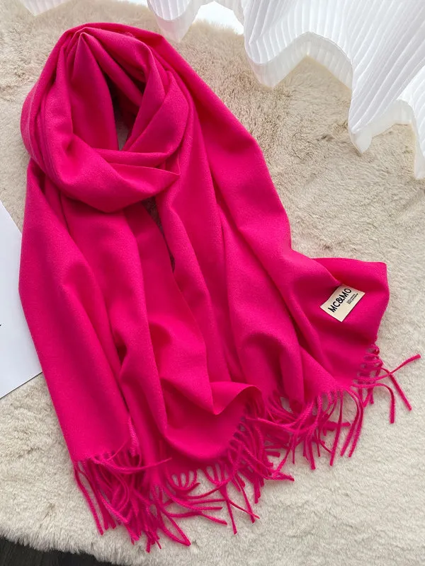 Keep Warm Tasseled Shawl&Scarf