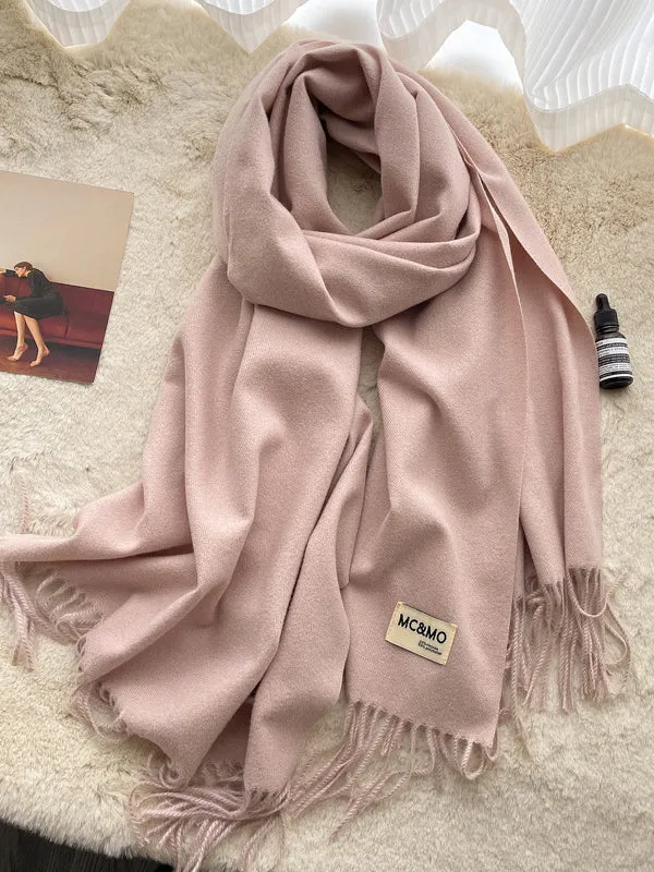 Keep Warm Tasseled Shawl&Scarf