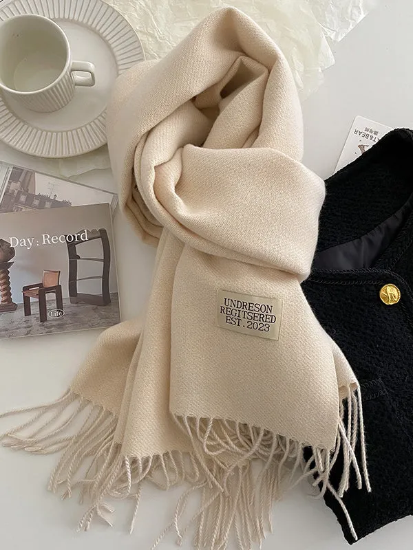 Keep Warm Tasseled Shawl&Scarf