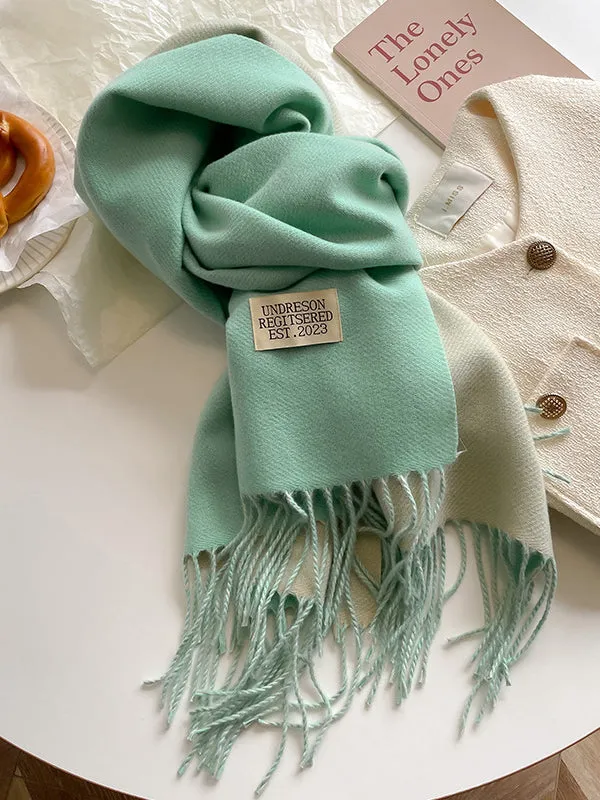 Keep Warm Tasseled Shawl&Scarf