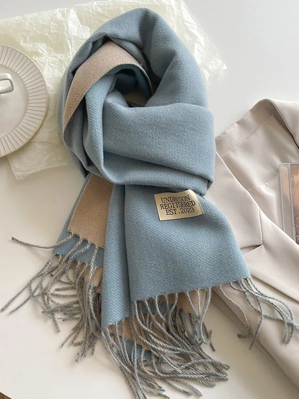 Keep Warm Tasseled Shawl&Scarf