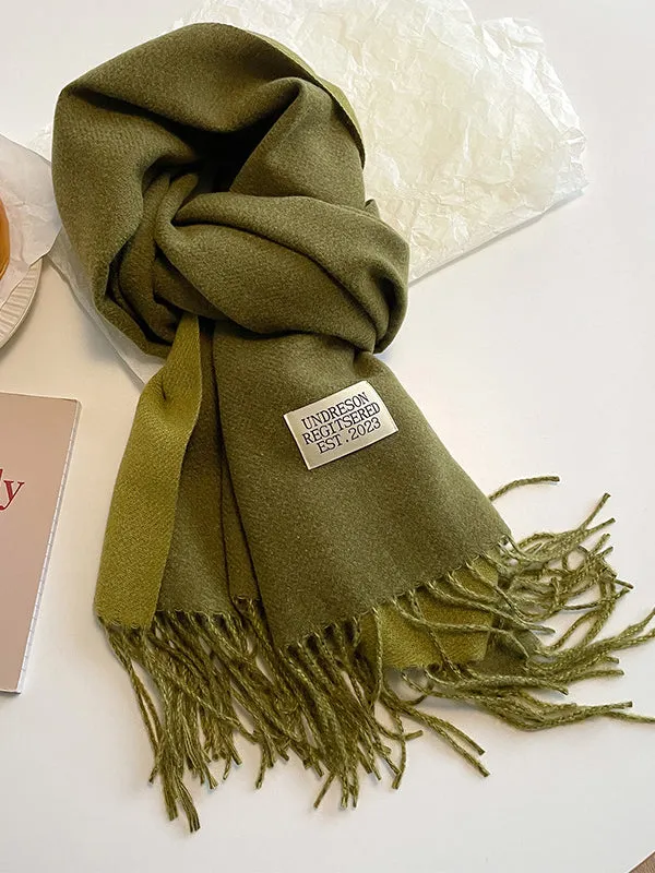 Keep Warm Tasseled Shawl&Scarf