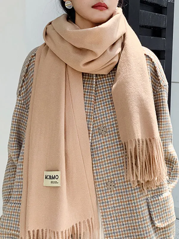 Keep Warm Tasseled Shawl&Scarf