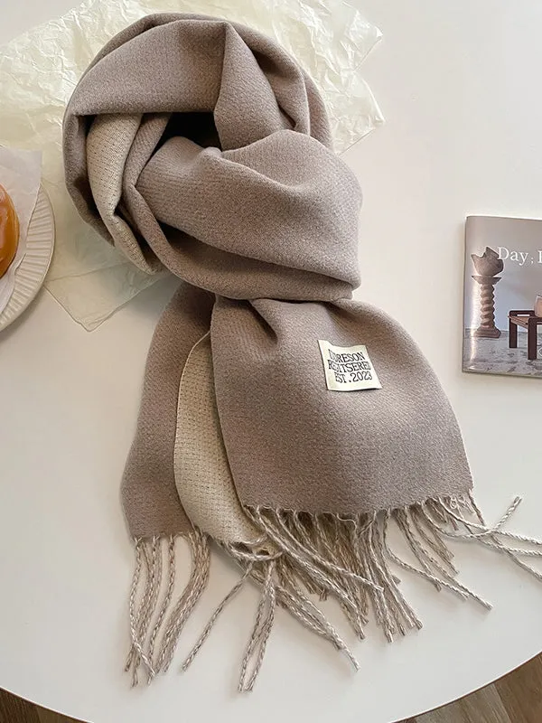 Keep Warm Tasseled Shawl&Scarf