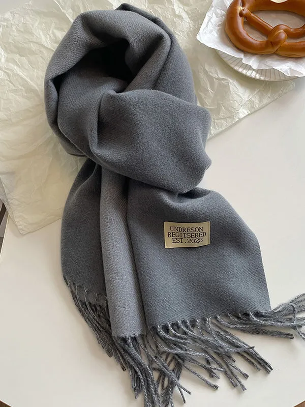 Keep Warm Tasseled Shawl&Scarf