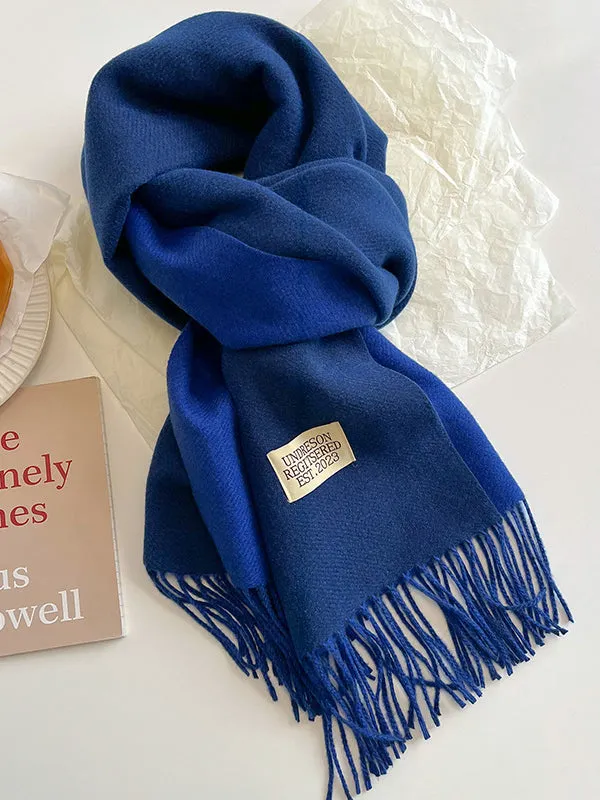 Keep Warm Tasseled Shawl&Scarf