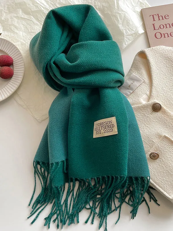 Keep Warm Tasseled Shawl&Scarf