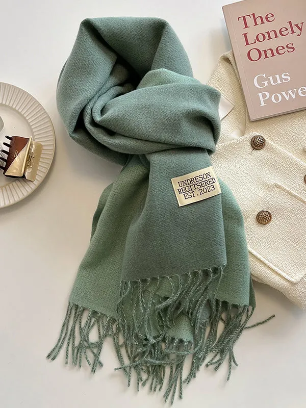 Keep Warm Tasseled Shawl&Scarf