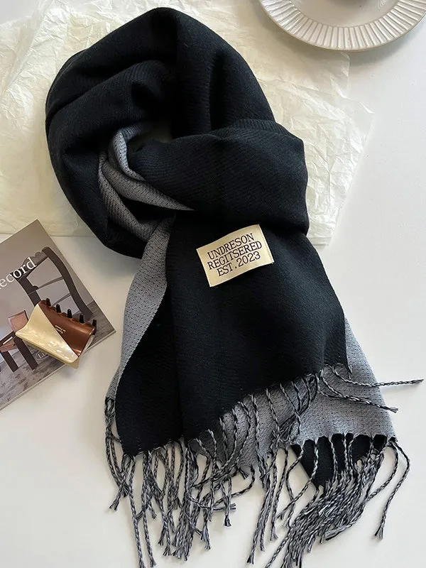 Keep Warm Tasseled Shawl&Scarf