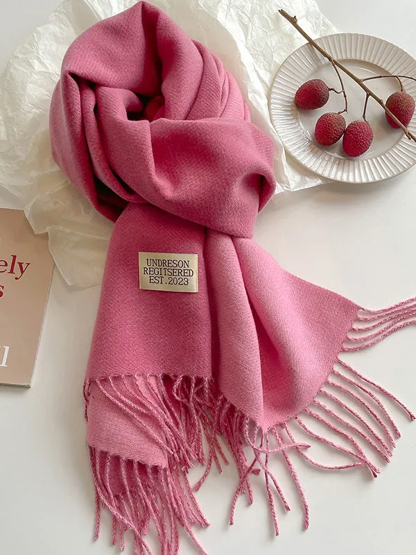 Keep Warm Tasseled Shawl&Scarf