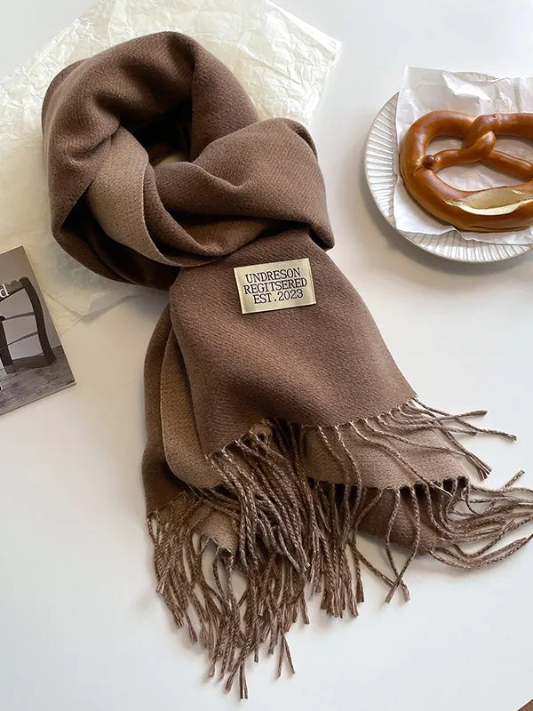 Keep Warm Tasseled Shawl&Scarf