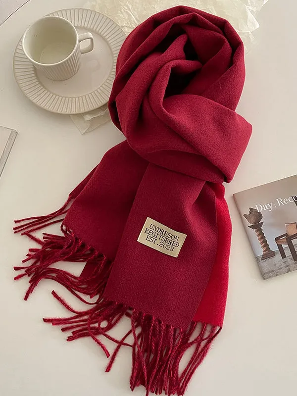 Keep Warm Tasseled Shawl&Scarf