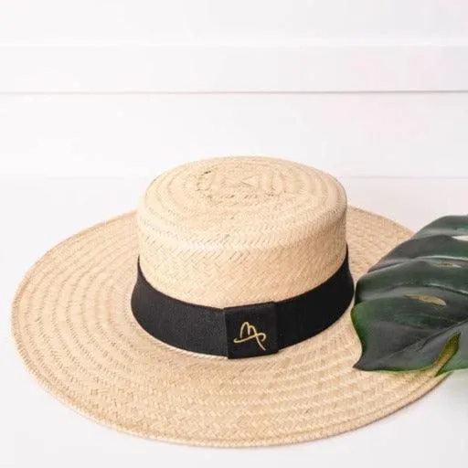 Lachesis by Malu Pires Boater Carnaúba Straw Hat - Large Brim